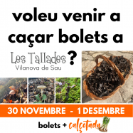 Bolets i calçotada: 30 nov-1 desembre